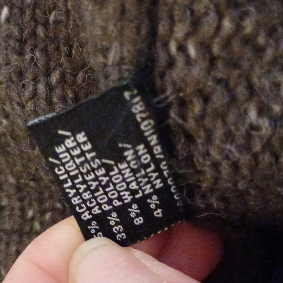 🔥🔥🔥PRESS oversized rollneck open knit wool blend cardigan S/P - Picture 16 of 16